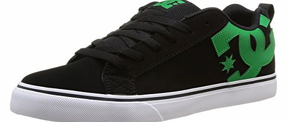DC Shoes Mens Court VULC M Low-Top 303181 Black/Green/White 11 UK, 46 EU