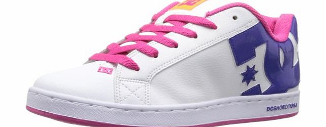 Shoes Womens Court Graffik Ladies Shoe Low-Top Trainers 300678-TPO White/C Pink/ORG 4 UK, 37 EU, 6 US