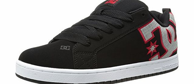 DC Young Mens Court Graffik Se Lowtop Shoes, UK: 12 UK, Black/Grey/Red