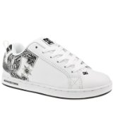 Dcshoe Co Dc Shoes Court Graffik Se - 4 Uk - White and Black - Leather
