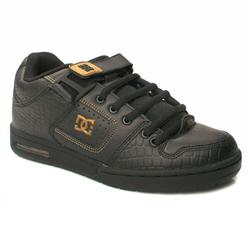 Dcshoe Co Male Avatar Ii Leather Upper Dc Shoes in Black and Gold