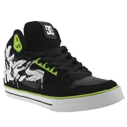 Male Block Spartan High Wc Suede Upper Dc Shoes in Black and White