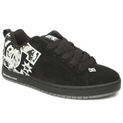 Dcshoe Co Male Court Graffik Suede Upper Dc Shoes in Black and White