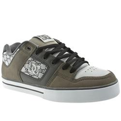 Dcshoe Co Male Dc Shoe Co Pure Se Leather Upper Dc Shoes in Grey