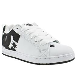 Male Dc Shoes Court Graffik Leather Upper in Black and White