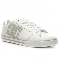Dcshoe Co Male Journal Leather Upper Dc Shoes in White