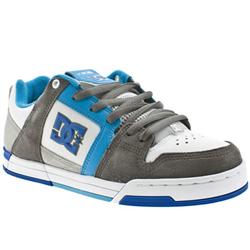 Male Kalis 8 Suede Upper Dc Shoes in White and Grey