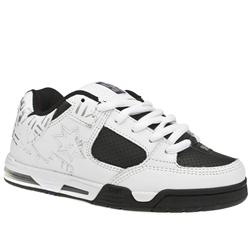 Male Shoes Command Leather Upper Dc Shoes in White and Black