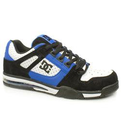 Male Shoes Spartan Low Suede Upper Dc Shoes in Black and Blue