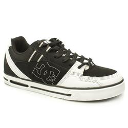 Dcshoe Co Male Shoes Voltron Leather Upper Dc Shoes in Black and White