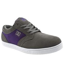 Male Trust Suede Upper Dc Shoes in Grey, Navy and Red