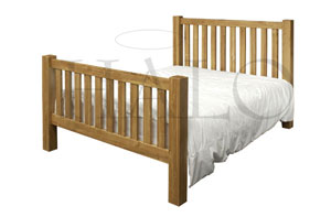 Of The Month- Halo- The Antibes- 5FT Kingsize Wooden Bedstead (Light Oak)