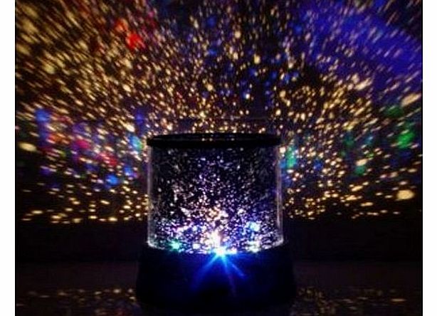 NEW highlights LED Star Master Colorful Starry Night Cosmos Projector Bed Side Lamp