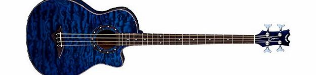 Dean Guitars Exotica Quilt Ash A/E Bass TBL with Aphex 4-Strings Acoustic-Electric Bass Guitar