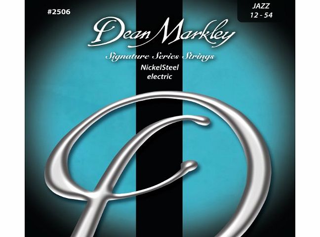 Dean Markley DM-2506-JZ 12-54 Jazz Nickel Steel Electric Signature Guitar Strings (Pack of 6)