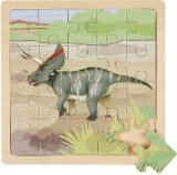 Deb Darling Designs Wild Republic - 20 piece wooden triceratops dinosaur puzzle - age 3 years