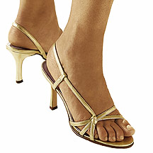 Gold knot sandals