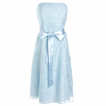 Blue glitter prom dress