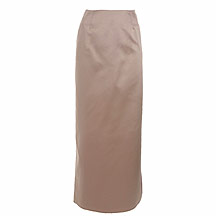 Gold satin skirt with fishtail