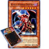 Deckboosters Yu Gi Oh : MDP2-EN006 Limited Ed White-Horned Dragon Rare Card - ( McDonalds Promo YuGiOh Single Card )