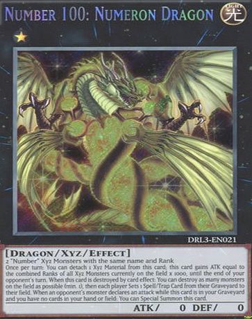 Deckboosters YuGiOh : DRL3-EN021 1st Ed Number 100: Numeron Dragon Secret Rare Card - ( Yu-Gi-Oh! Single Card )