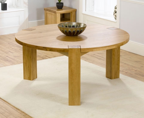 Oak Large Round Dining Table - 150cm