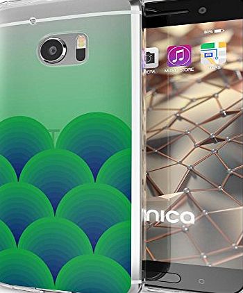 delightable24 Premium Protective Case TPU Silicone HTC 10 Smartphone - Green Forest