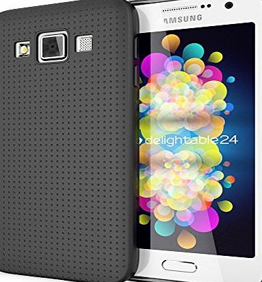 delightable24 Protective Case TPU Silicone Mesh Design SAMSUNG GALAXY A3 (2015) Smartphone - Mesh Black