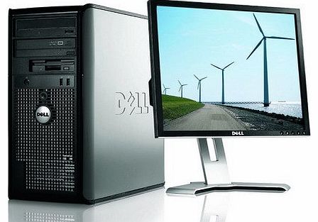 CHEAP DELL OPTIPLEX PC COMPUTER 500GB HDD 3GB RAM 19`` SCREEN WINDOWS 7
