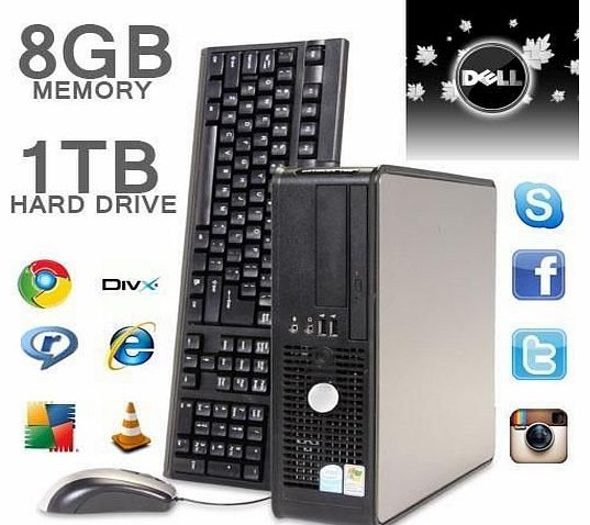  GX PC 8GB 1TB HARD DRIVE WIN7 WIFI DVDRW HIGH SPEC FAST PC (P2-8)