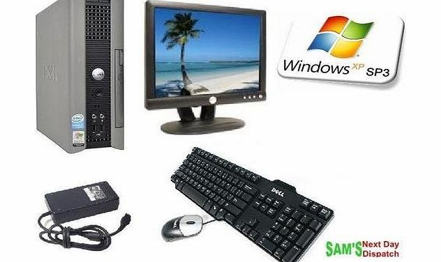  Optiplex GX620 USFF All in One Dual Core PC Desktop Computer system + DELL 17`` TFT Wi-Fi Ready amp; FREE Keyboard amp; Mouse