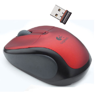 dell Logitech M305 Cordless Mouse - Ruby Red