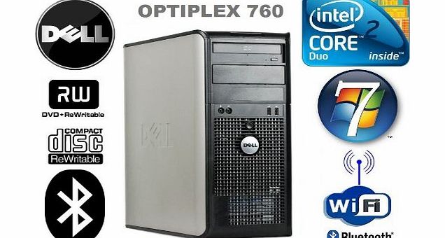 Dell Powerful Dell OptiPlex 760 MT Computer - Intel Core 2 Duo 2.8GHz E7400 Processor - Wi-Fi & Bluet