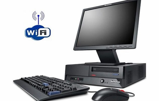 Dell WiFi Enabled IBM Desktop Computer, 17-inch LCD Screen, Keyboard, Mouse, Intel Pentium 4, Windows XP Professional
