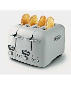 Cream 4 Slice Toaster