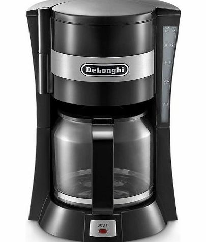 DeLonghi  ICM15210 1.3 Litre 900 Watts Filter Coffee Maker 10-15 Cup Capacity, Black
