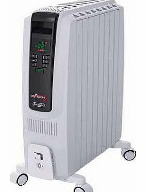Dragon-4 TRD4 0820ER Oil Filled Radiator with Timer/ Electronic Climate Control, 2 KW - White
