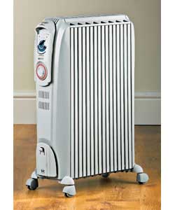 Dragon Oil Filled Radiator with Timer White 2 kW