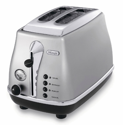 DeLonghi Silver Icona 2 Slice Toaster
