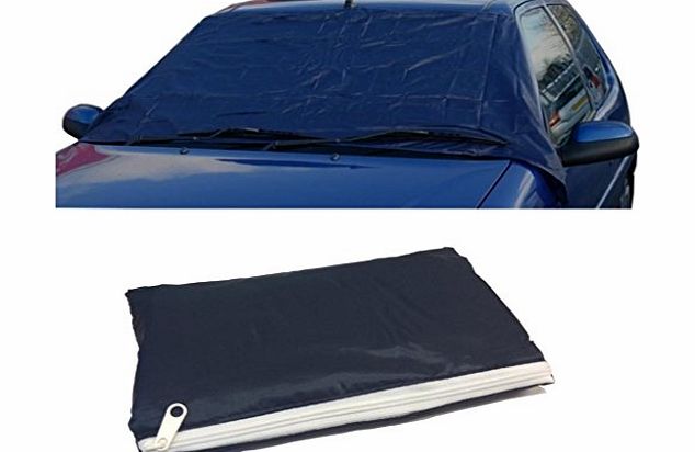 Deluxe anti frost screen cover - wind screen frost amp; ice protector shield