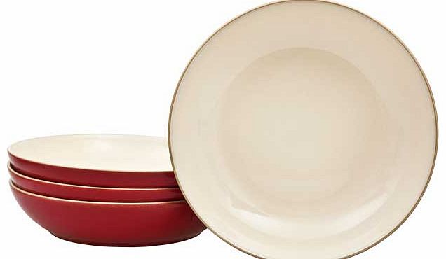 Denby Cook and Dine Cherry Pasta Bowl - 4 Piece