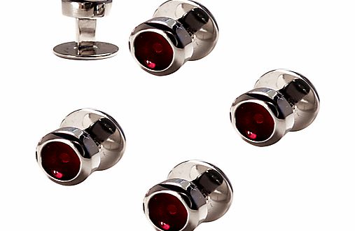 Denison Boston Polo Dress Studs, Red