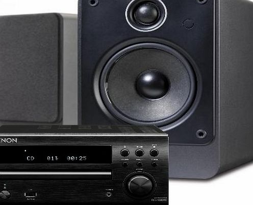 Denon RCD-M39DAB (Black) Micro CD Receiver System with Q Acoustics 2010i Speakers (Graphite). Includes 5 metres Chord Leyline High Performance Speaker Cable