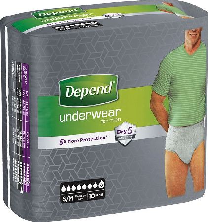 depend, 2102[^]0139112 Pants Male Small/ Medium - 120 Pairs