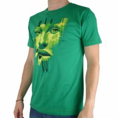 Mens Dephect Face Tee Kelly Green