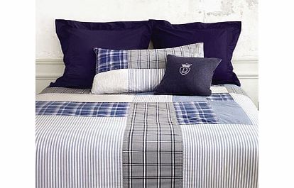 Descamps Tailor Denim Bedding Fitted Sheets Double