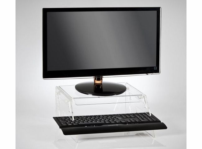 Desktop Innovations Ergonomic Variable Height Monitor Stand / Screen Riser Blocks - Black