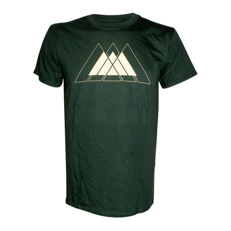 White Warlock Logo Medium T-shirt Green