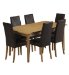 Dining Table & 6 Alton Antiqued Leather