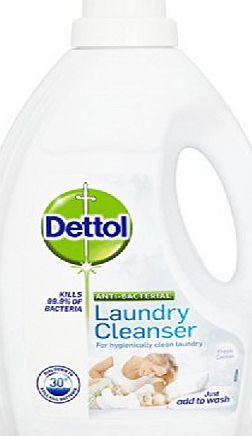 Dettol Antibacterial Laundry Cleanser Spring Fresh Cotton 1500 ml (Pack of Four)